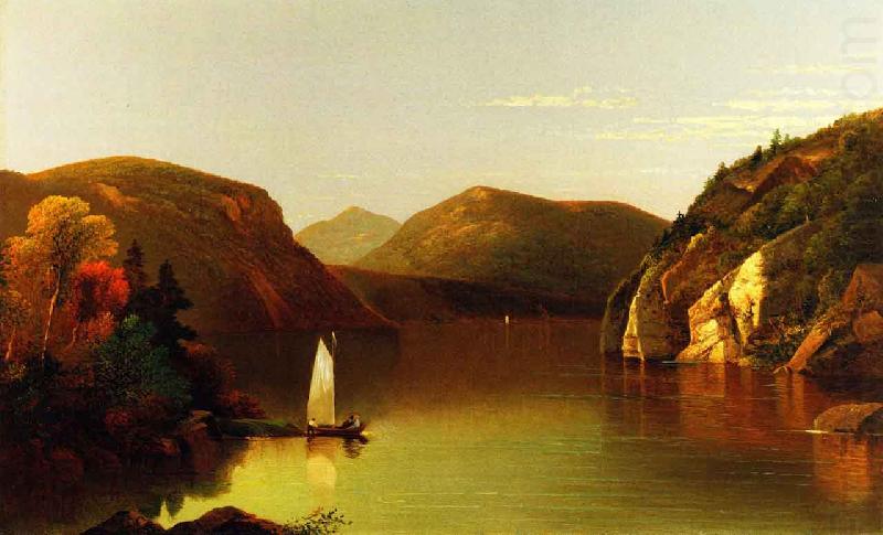 Setting Sail on a Lake in the Adirondacks, Moore, Albert Joseph